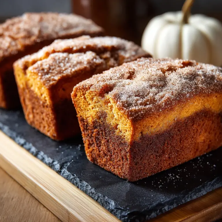 Cinnamon Swirl Pumpkin Bread Mini Loaves Recipe