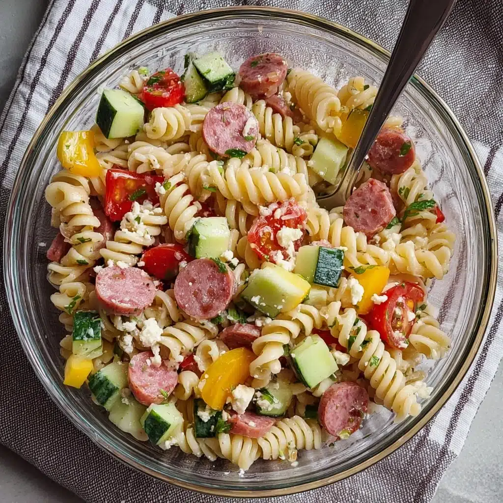 High Protein Italian Pasta Salad Recipe - Recipe Image