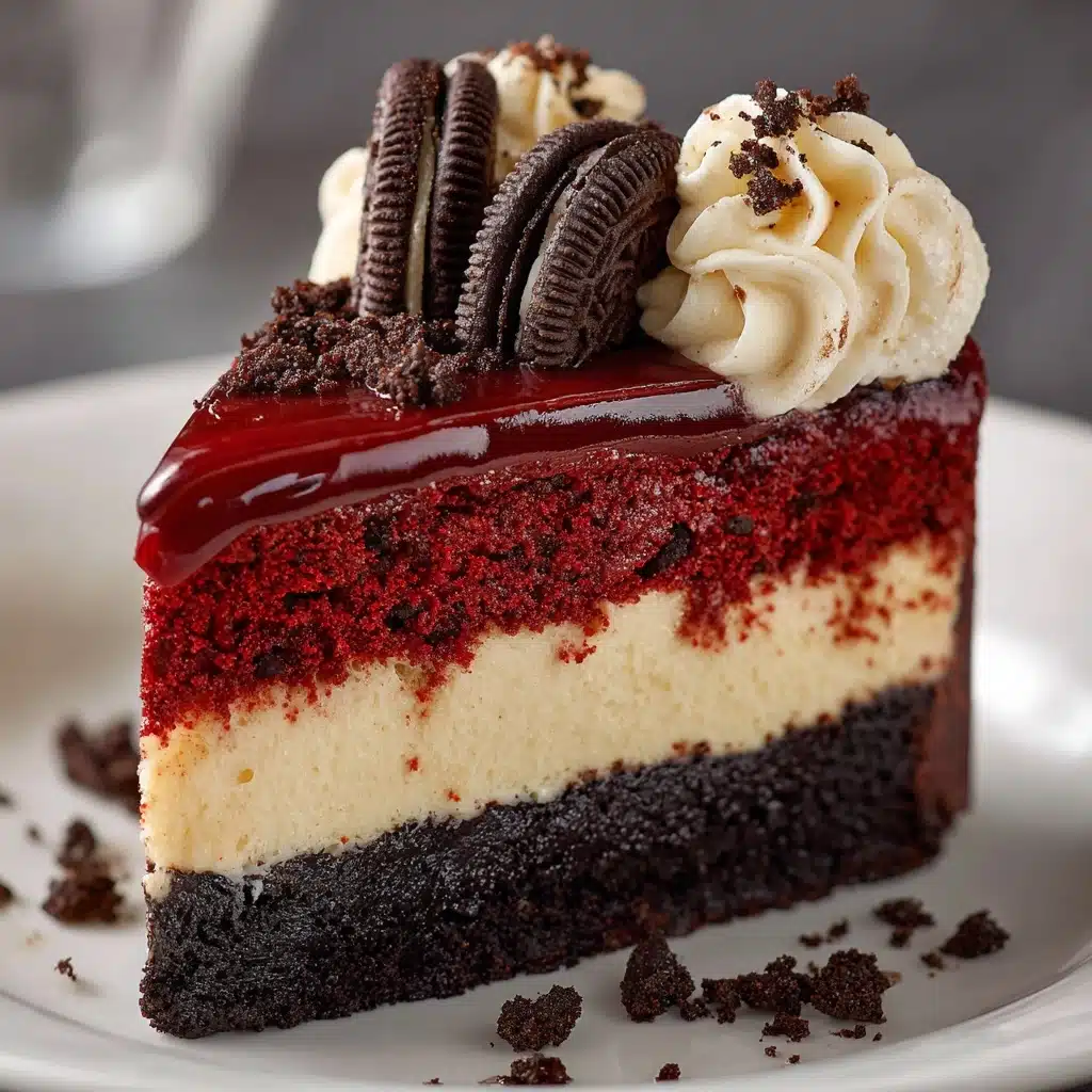 Red Velvet Oreo Cheesecake Recipe - Recipe Image