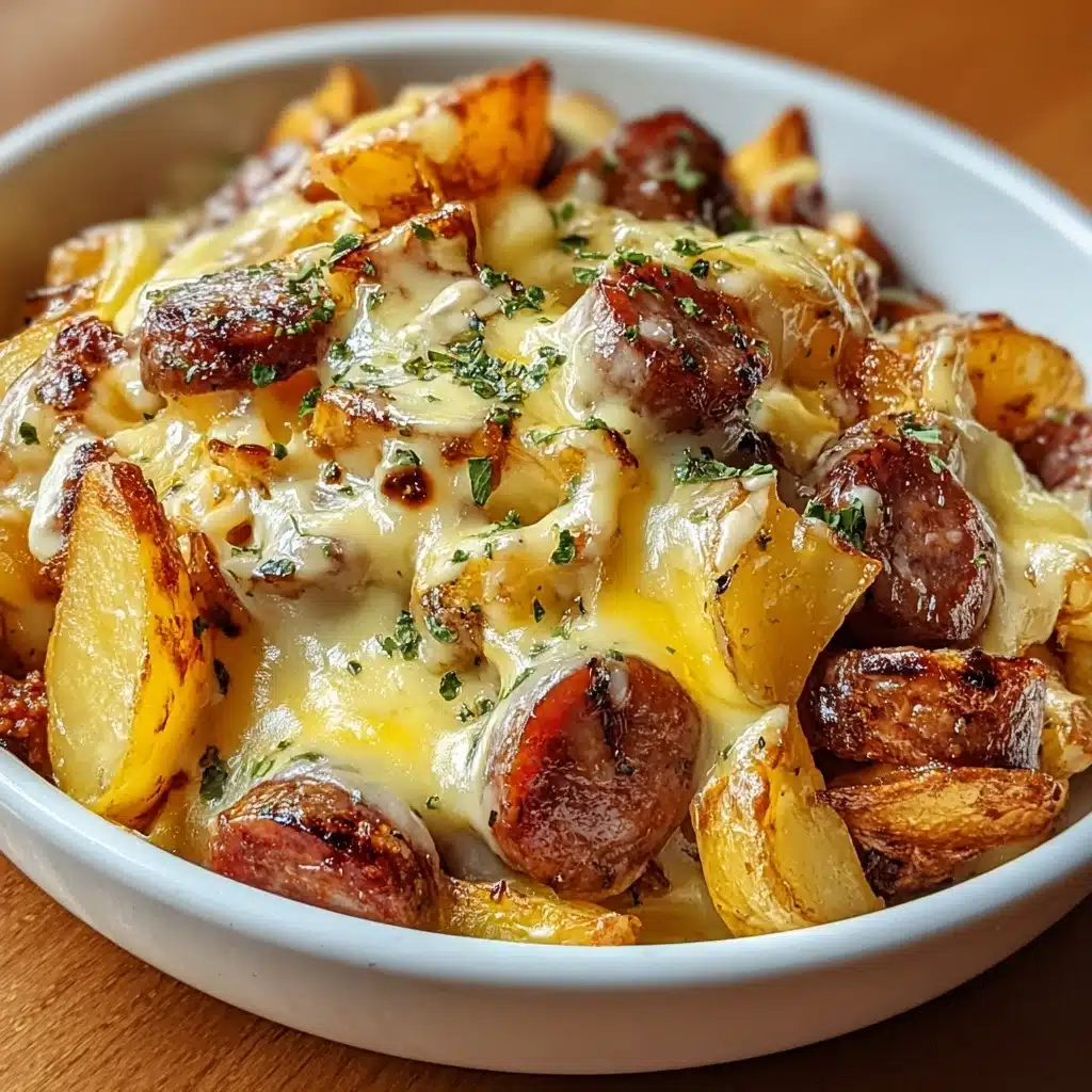 Cheesy Ranch Potatoes and Smoked Sausage Recipe - Recipe Image