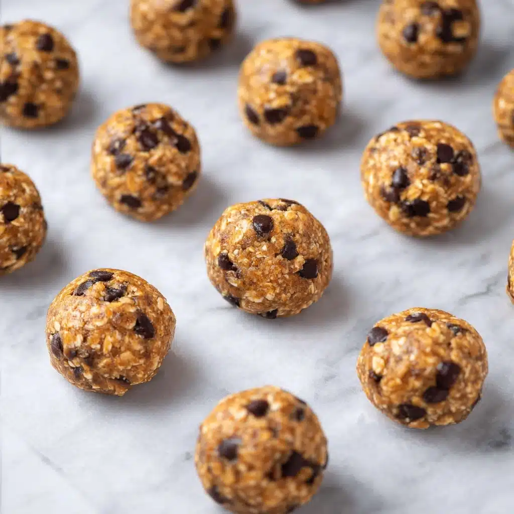4-Ingredient Peanut Butter Chocolate Energy Bites Recipe - Recipe Image