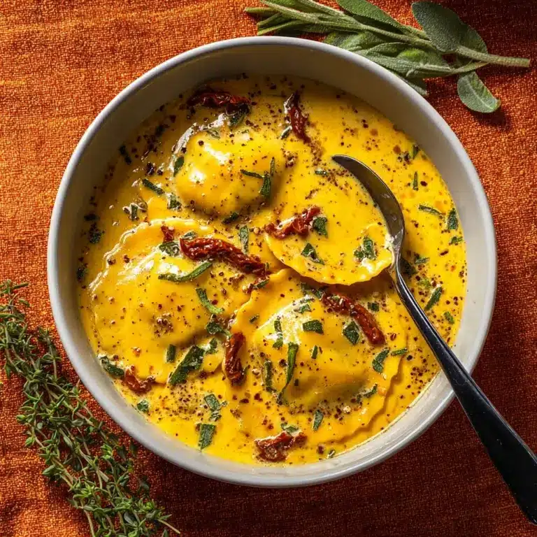 Cozy Tuscan Ravioli Soup Recipe