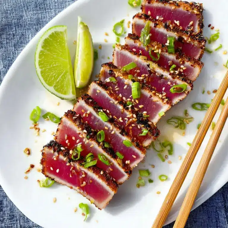 Six-Minute Seared Ahi Tuna Steaks Recipe