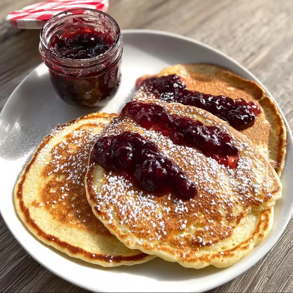Cherry and Lemon Ricotta Pancakes Recipe - Recipe Image