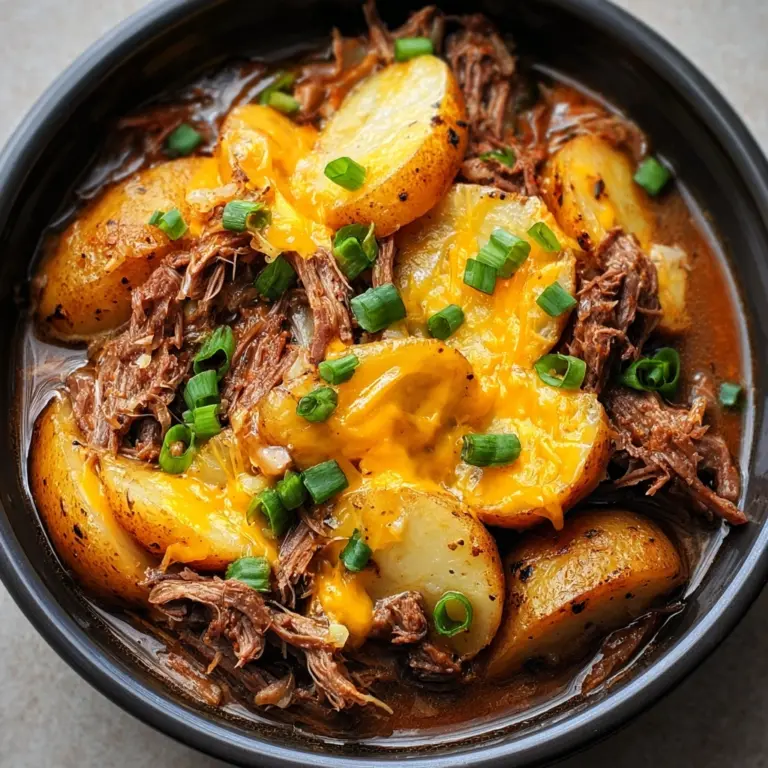 Crockpot Loaded Steak and Potato Bake Recipe