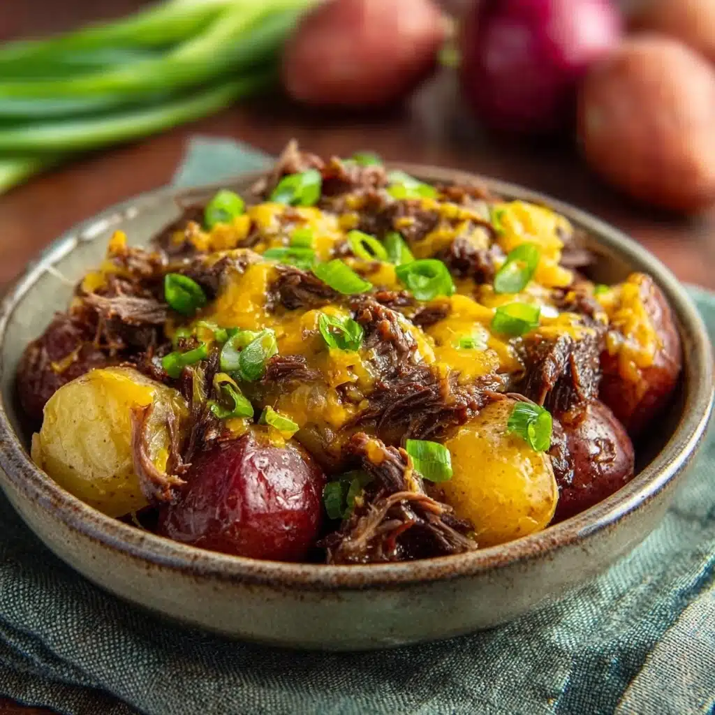 Crockpot Loaded Steak and Potato Bake Recipe - Recipe Image