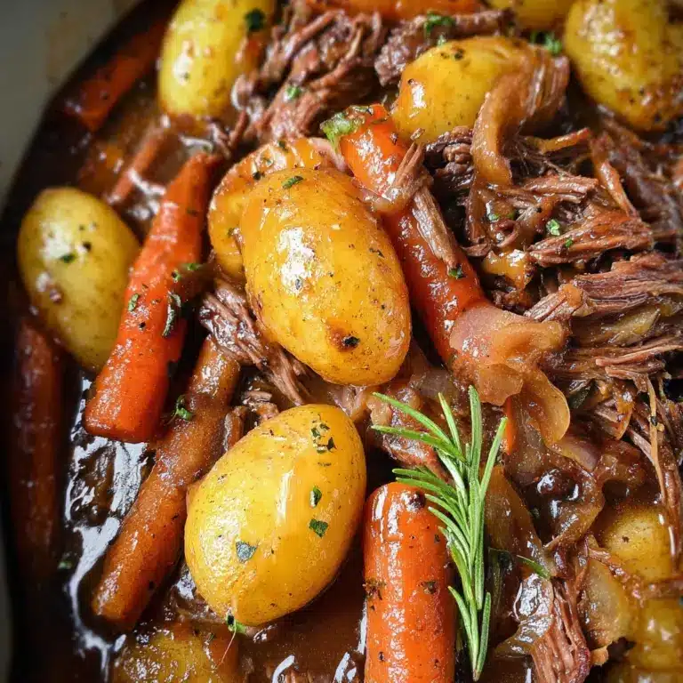 Crock Pot Roast with Potatoes and Carrots Recipe