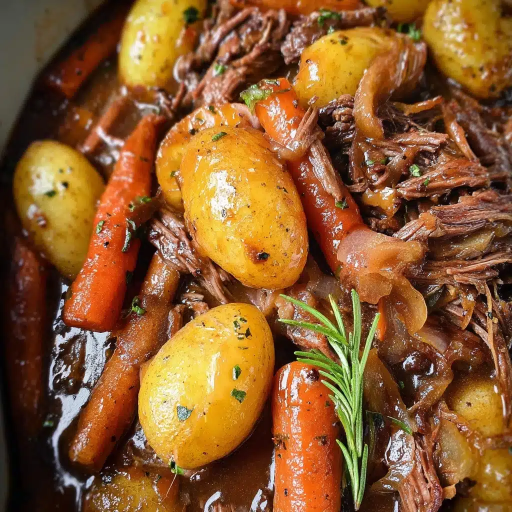 Crock Pot Roast with Potatoes and Carrots Recipe - Recipe Image