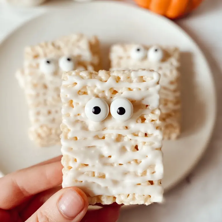 Mummy Rice Krispies for Halloween (Healthier, Sugar Free) Recipe