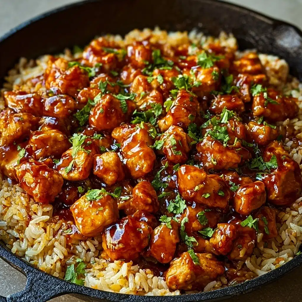 Smoky Chipotle BBQ Chicken and Rice Skillet Recipe