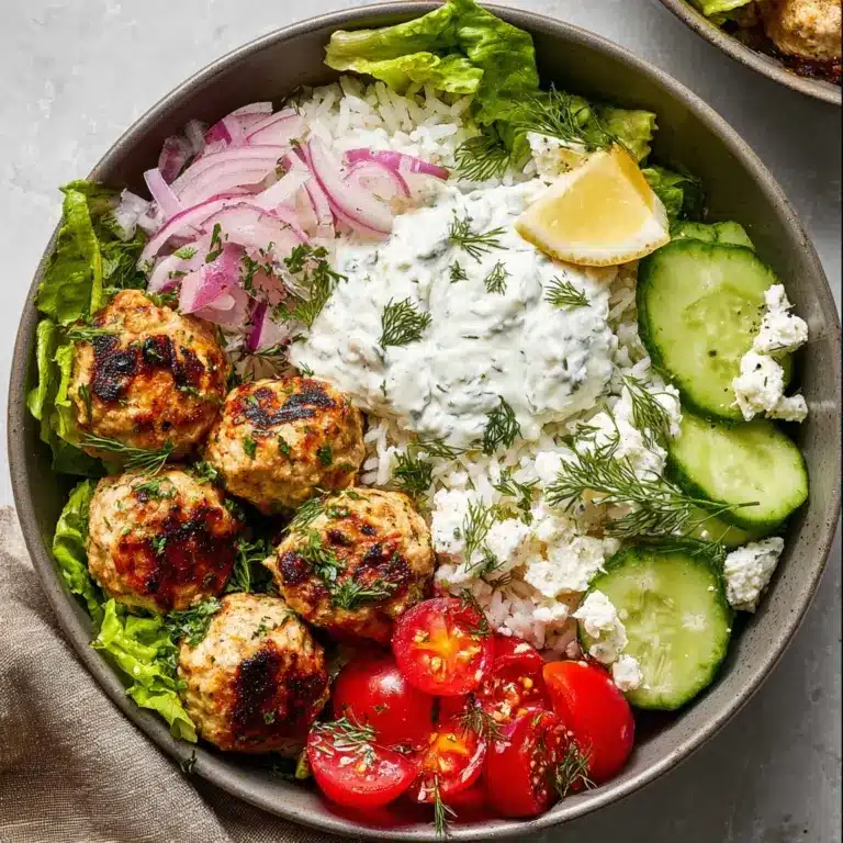 Greek Chicken Meatballs Recipe