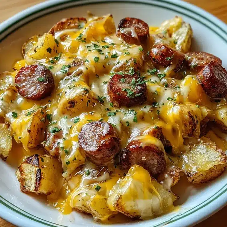 Cheesy Ranch Potatoes and Smoked Sausage Recipe