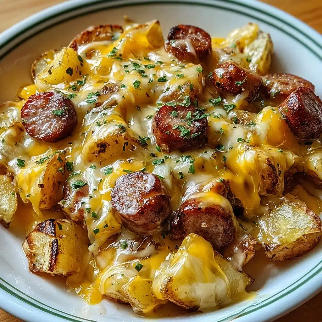 Cheesy Ranch Potatoes and Smoked Sausage Recipe - Recipe Image