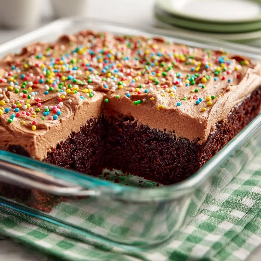 Chocolate Depression Cake - No Milk, Eggs or Butter Recipe - Recipe Image