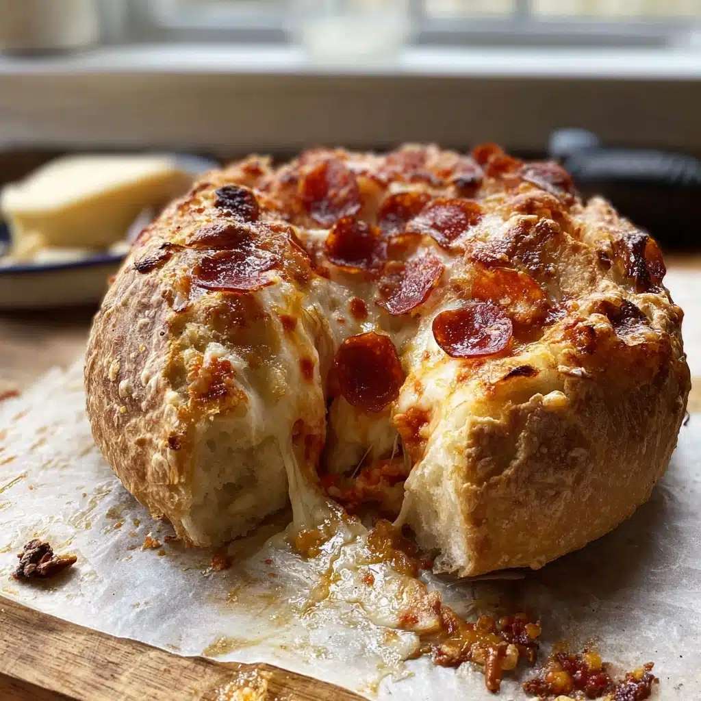 Hot Honey Pizza Stuffed Sourdough Recipe - Recipe Image