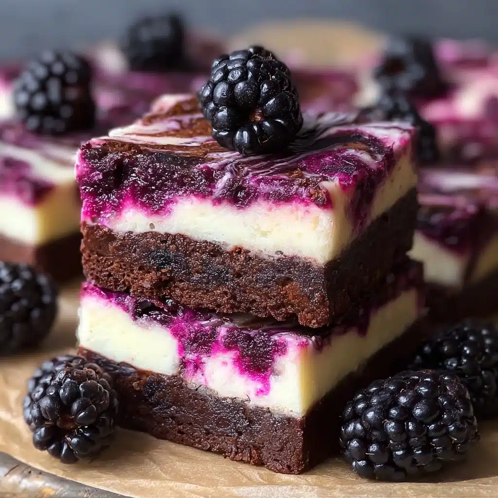 Blackberry Cheesecake Brownies Recipe - Recipe Image