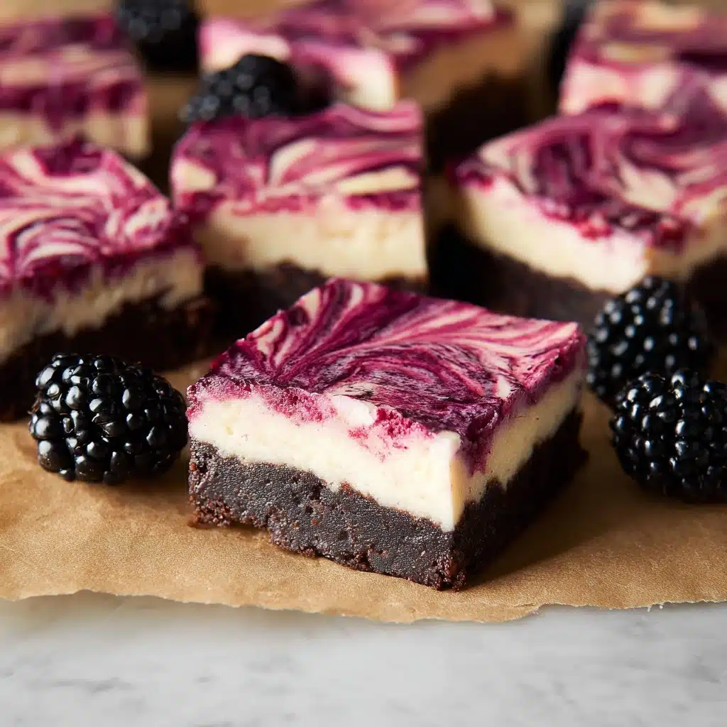 Blackberry Cheesecake Brownies Recipe - Recipe Image