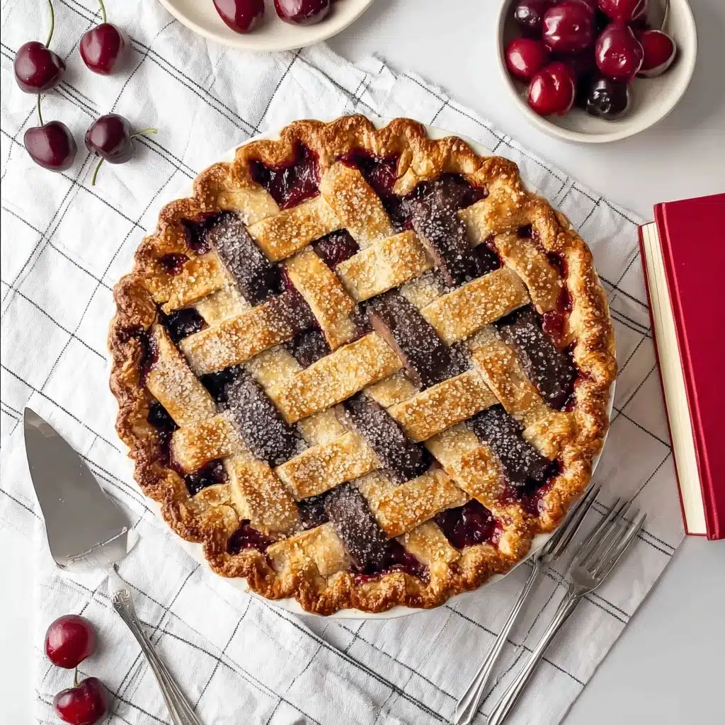 Chocolate Cherry Pie Recipe - Recipe Image