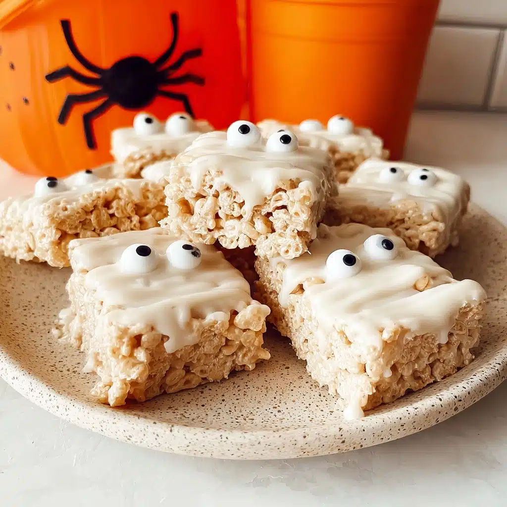 Mummy Rice Krispies for Halloween (Healthier, Sugar Free) Recipe - Recipe Image
