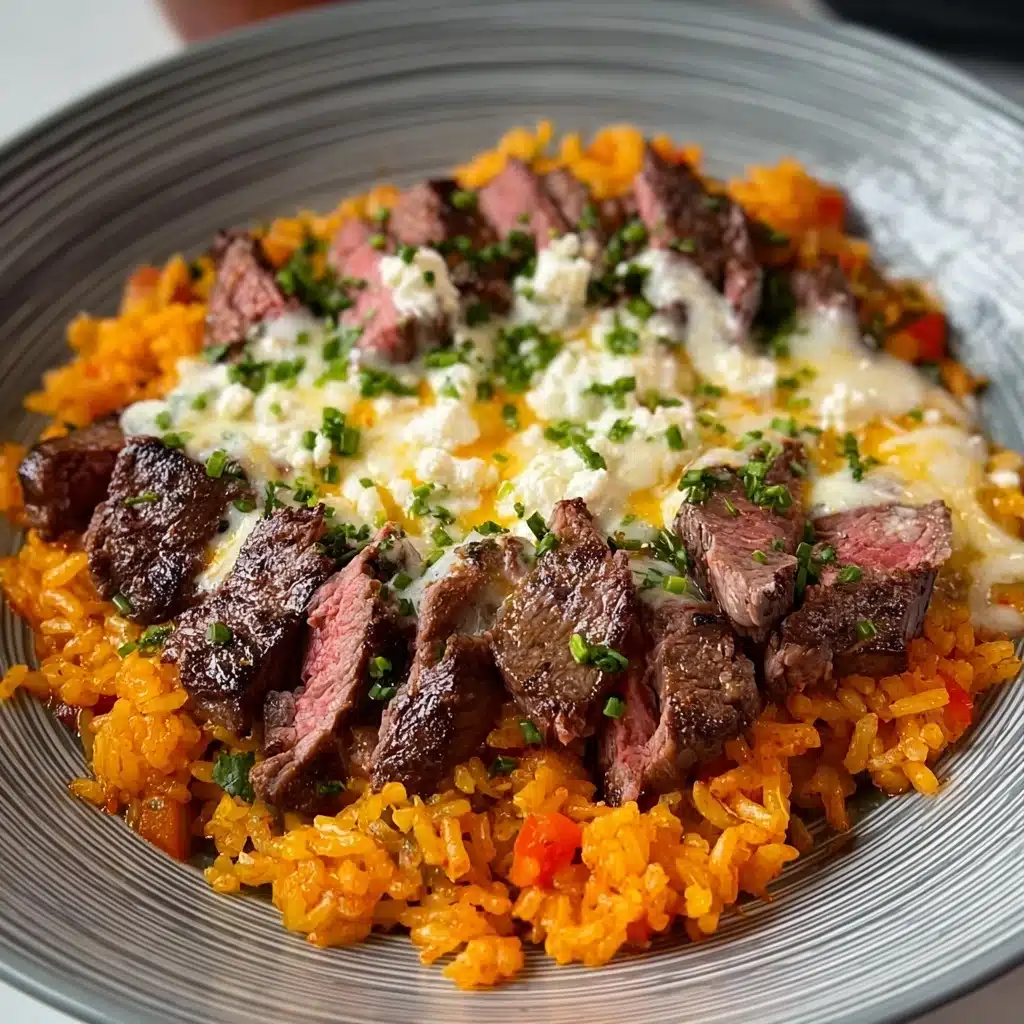 Steak Queso Rice : A Flavorful Recipe - Recipe Image