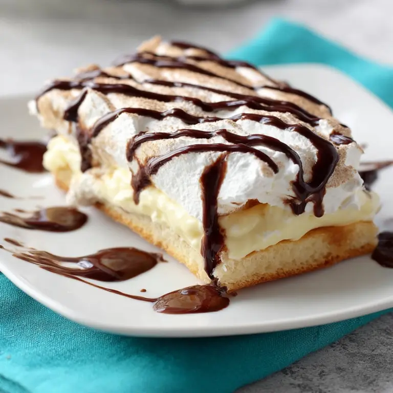 Eclair Cream Puff Dessert Recipe
