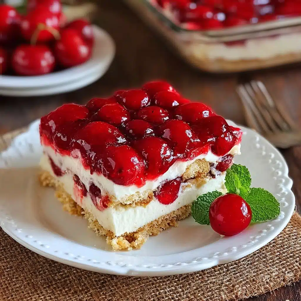 No-Bake Cherry Eclair Dessert Recipe