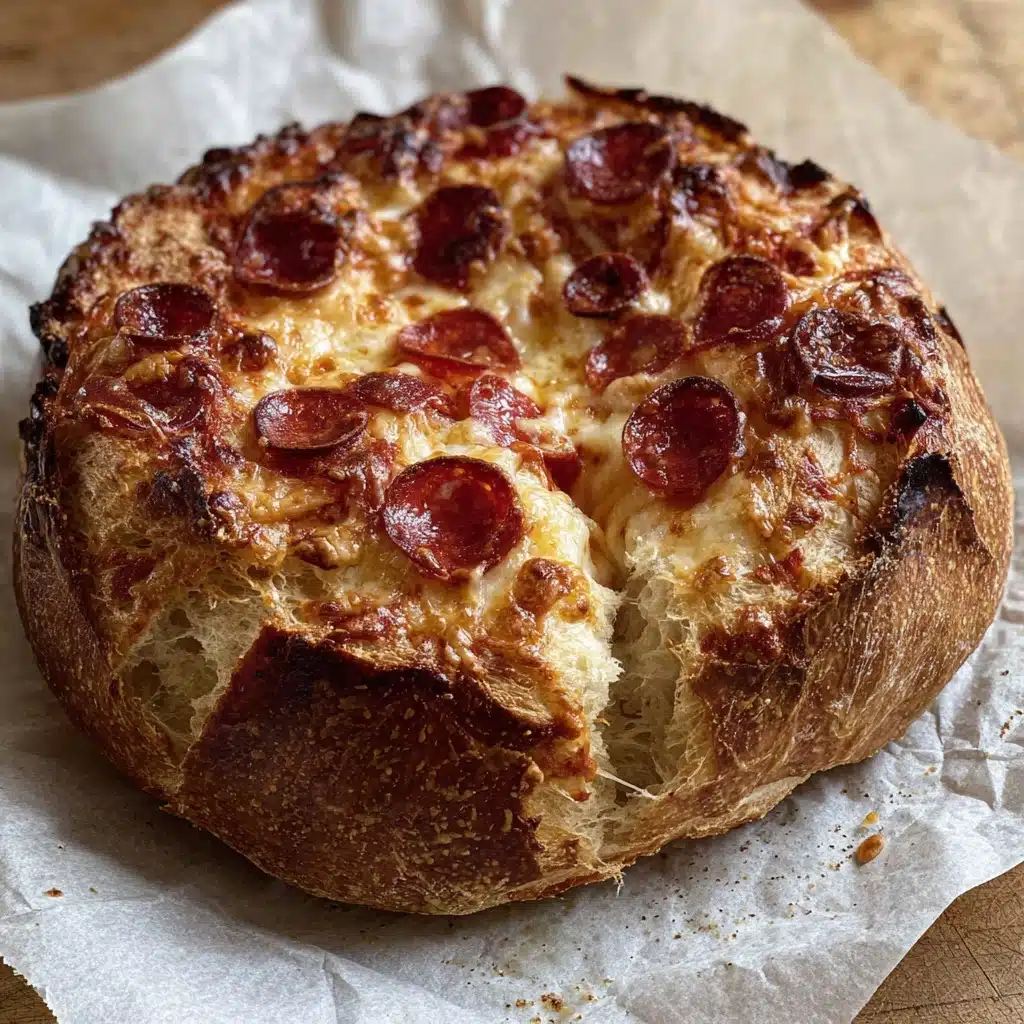 Hot Honey Pizza Stuffed Sourdough Recipe - Recipe Image