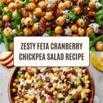 Feta & Cranberry Chickpeas with Lemon Vinaigrette Recipe