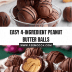 4 Ingredient Peanut Butter Balls Recipe
