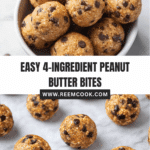 4-Ingredient Peanut Butter Chocolate Energy Bites Recipe