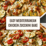 Mediterranean Chicken Zucchini Bake Recipe