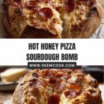 Hot Honey Pizza Stuffed Sourdough Recipe