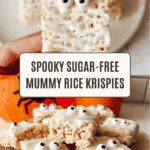 Mummy Rice Krispies for Halloween (Healthier, Sugar Free) Recipe