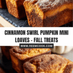 Cinnamon Swirl Pumpkin Bread Mini Loaves Recipe
