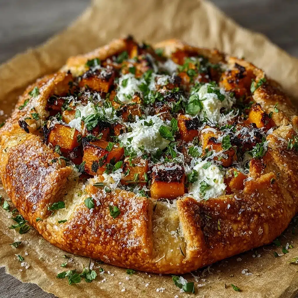 Golden Butternut Squash and Goat Cheese Galettes Recipe - Recipe Image
