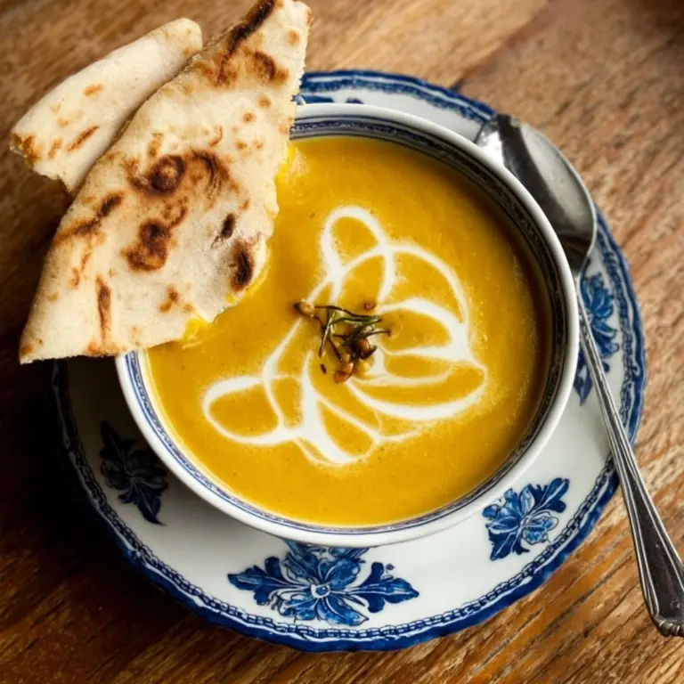 Butternut Squash Rosemary Soup with Pears Recipe