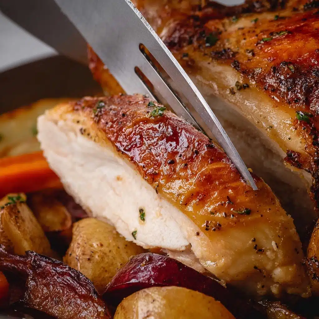 Roasted Chicken with Root Vegetables Recipe - Recipe Image