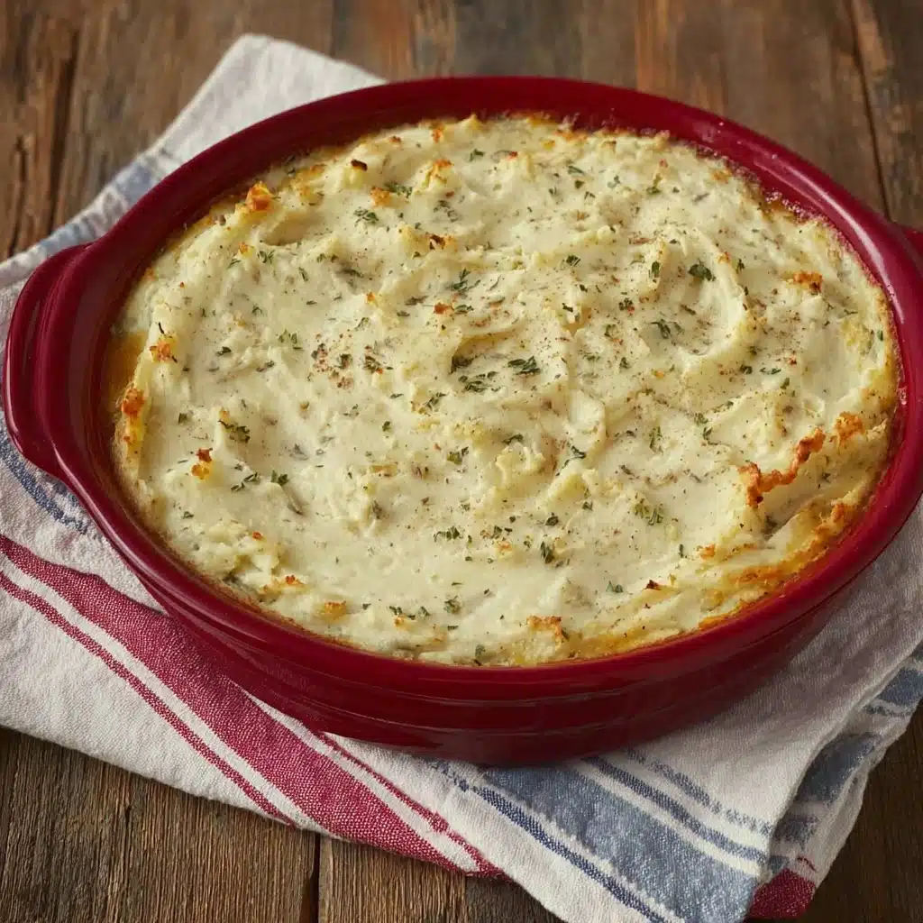 Garlic Mashed Potatoes Casserole Recipe - Recipe Image