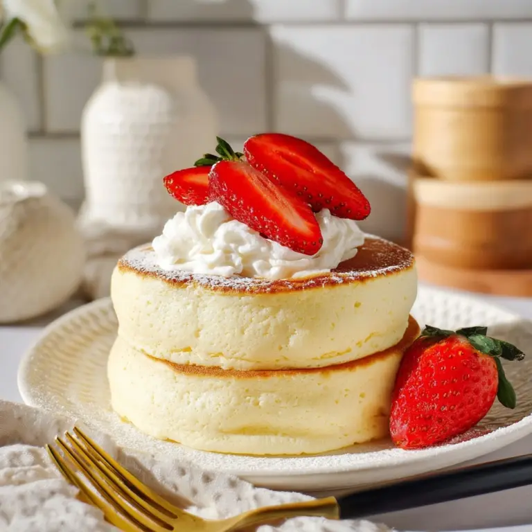 Fluffy Japanese Soufflé Pancakes Recipe