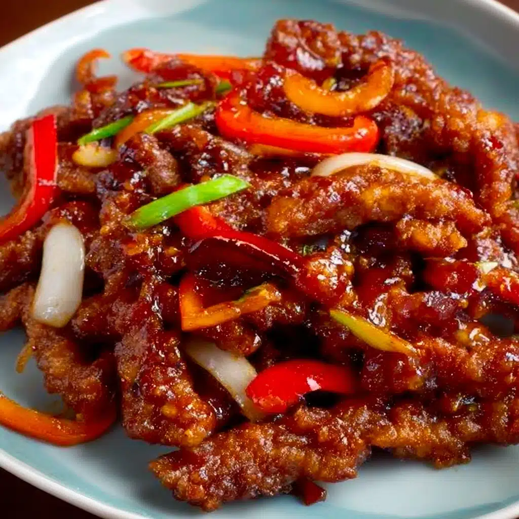 Crispy Chilli Beef with Sweet Chilli Sauce Recipe - Recipe Image