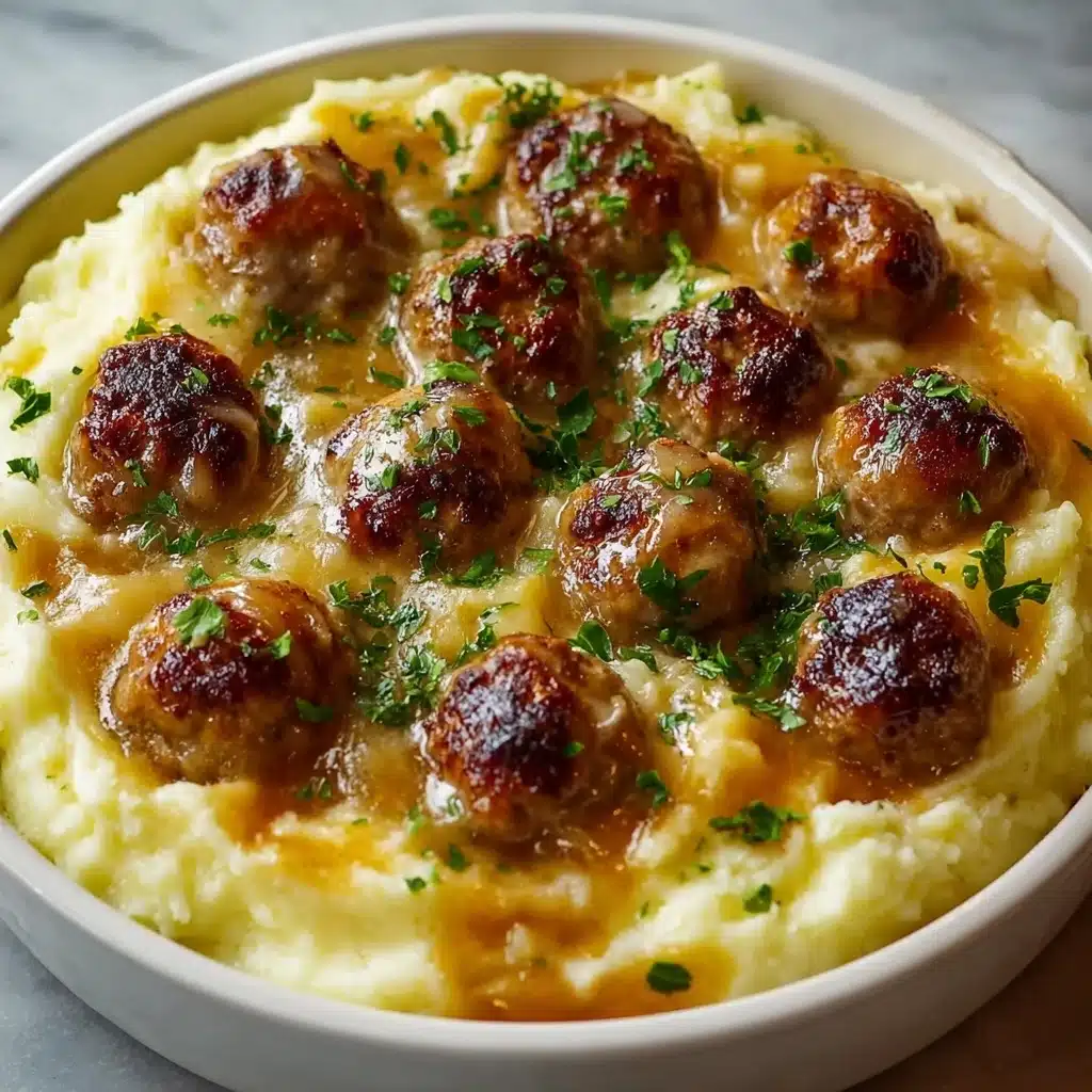 Meatball & Mashed Potato Bake Recipe - Recipe Image