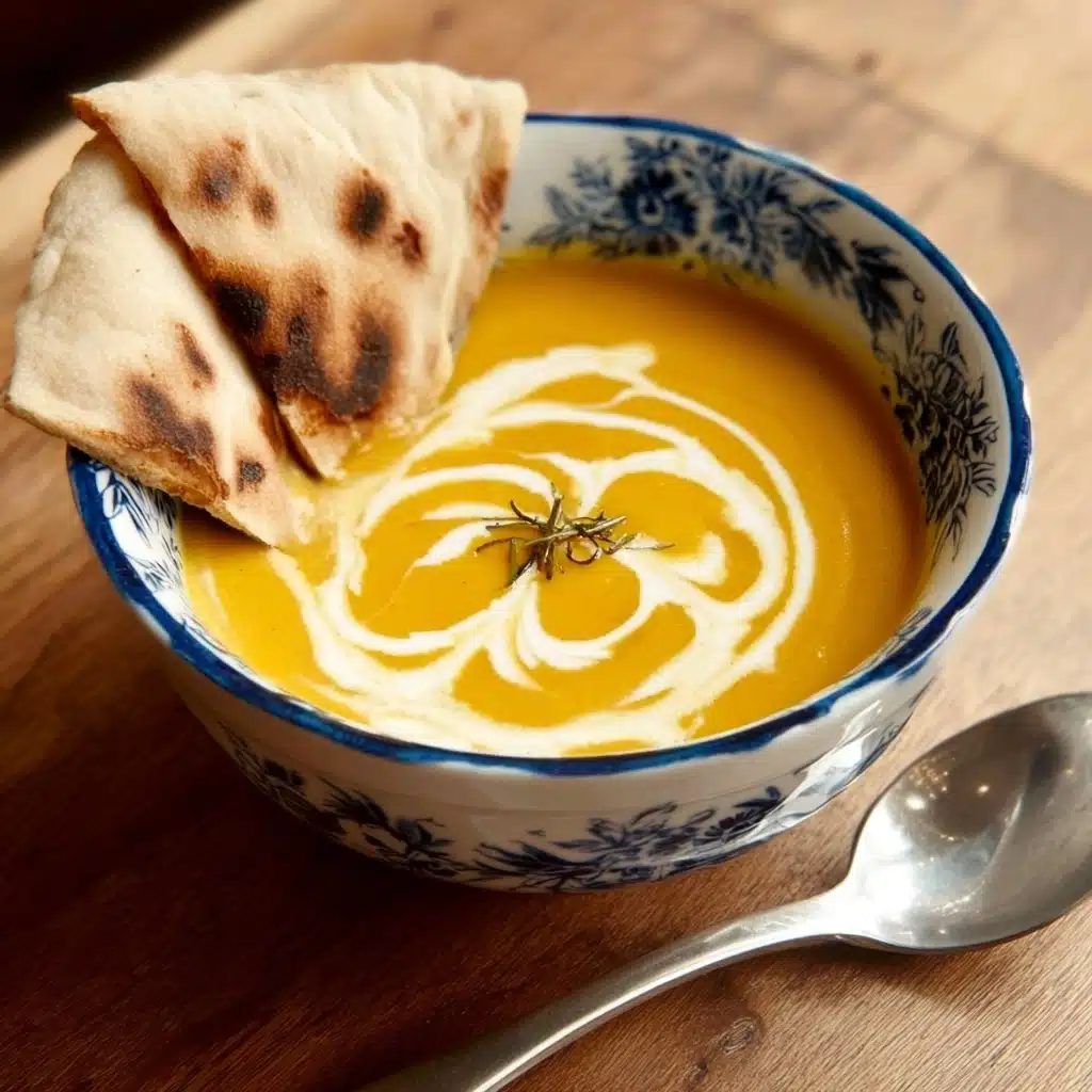 Butternut Squash Rosemary Soup with Pears Recipe - Recipe Image