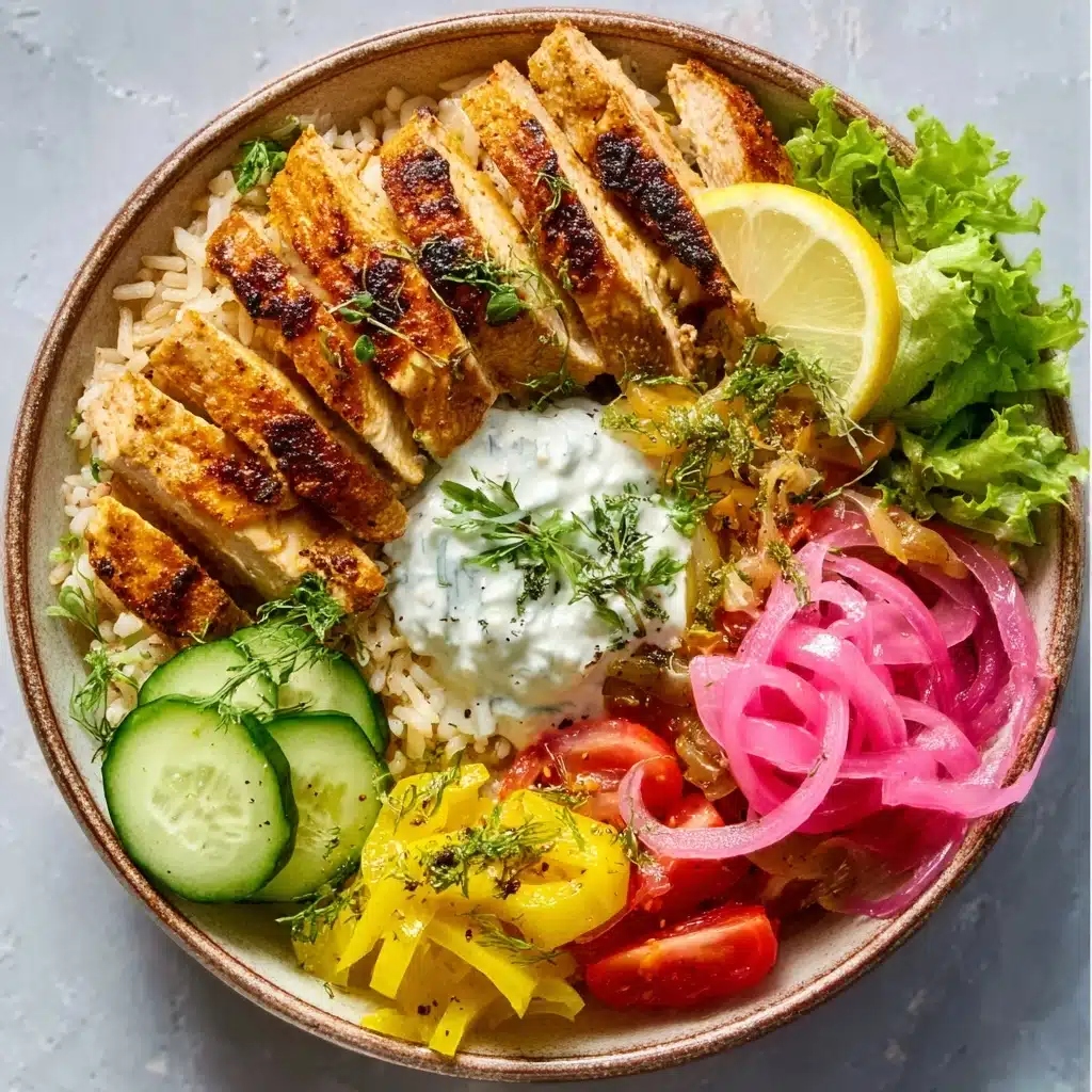 Easy Shawarma Chicken Bowls with Lemon Sauce Recipe - Recipe Image