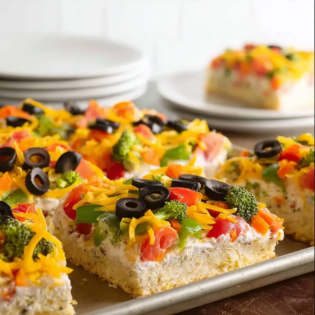 Crescent Roll Veggie Pizza Recipe - Recipe Image