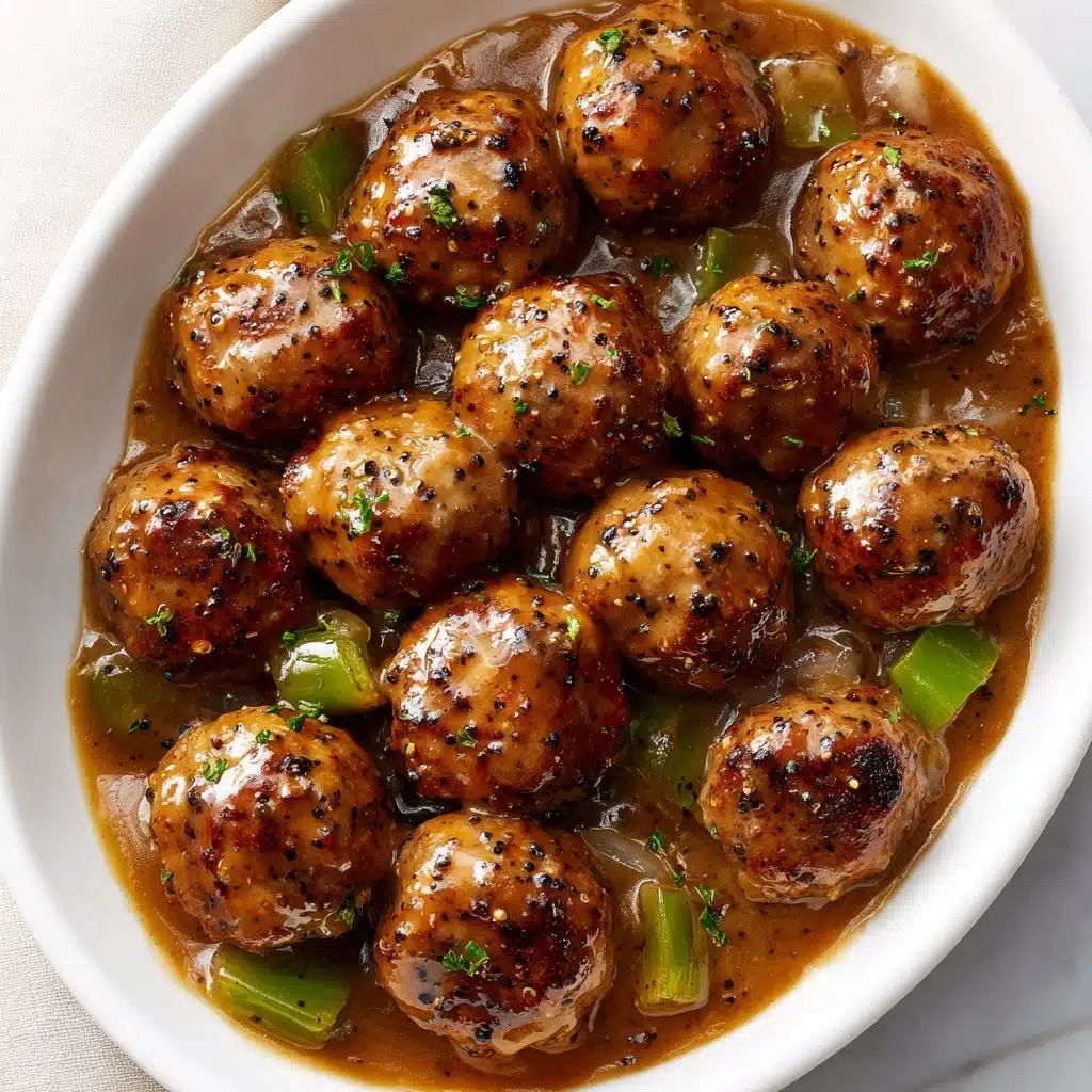 Cajun Meatballs in Brown Gravy Recipe - Recipe Image