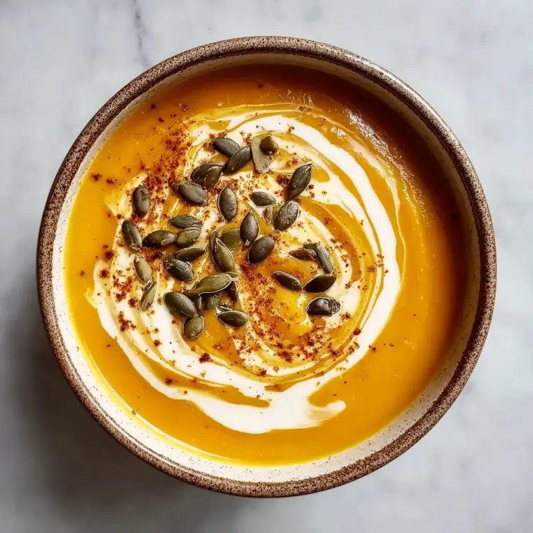 Roasted Butternut Squash Soup with Cinnamon Cream Recipe