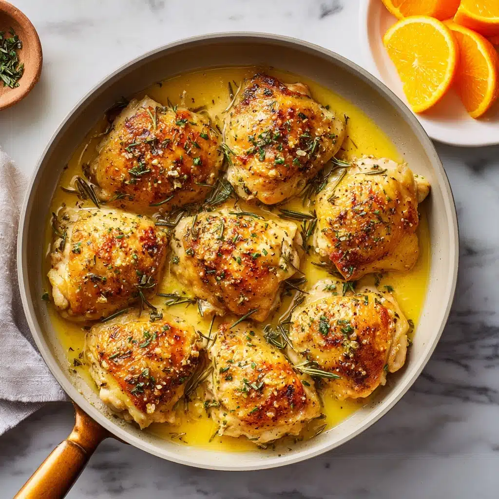 Baked Florida Orange Juice Rosemary Chicken Recipe - Recipe Image