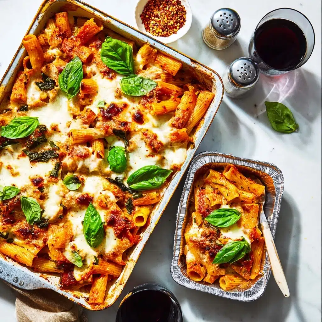 Easy Freezer Chicken Pasta Bake Recipe - Recipe Image