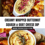 Easy & Healthy Whipped Butternut Squash Goat Cheese Dip Recipe