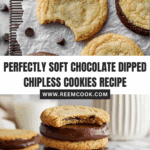 Chocolate Dipped Chipless Cookies Recipe